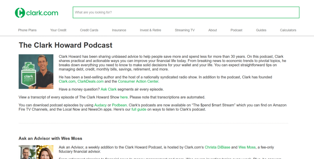 The Clark Howard Podcast