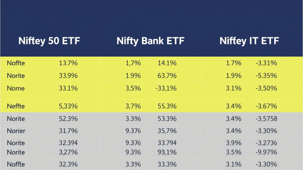 Types of ETFs Available in India