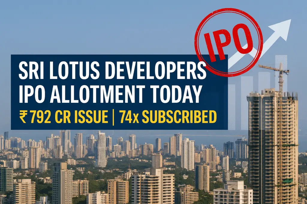 Sri Lotus Developers IPO Allotment Status