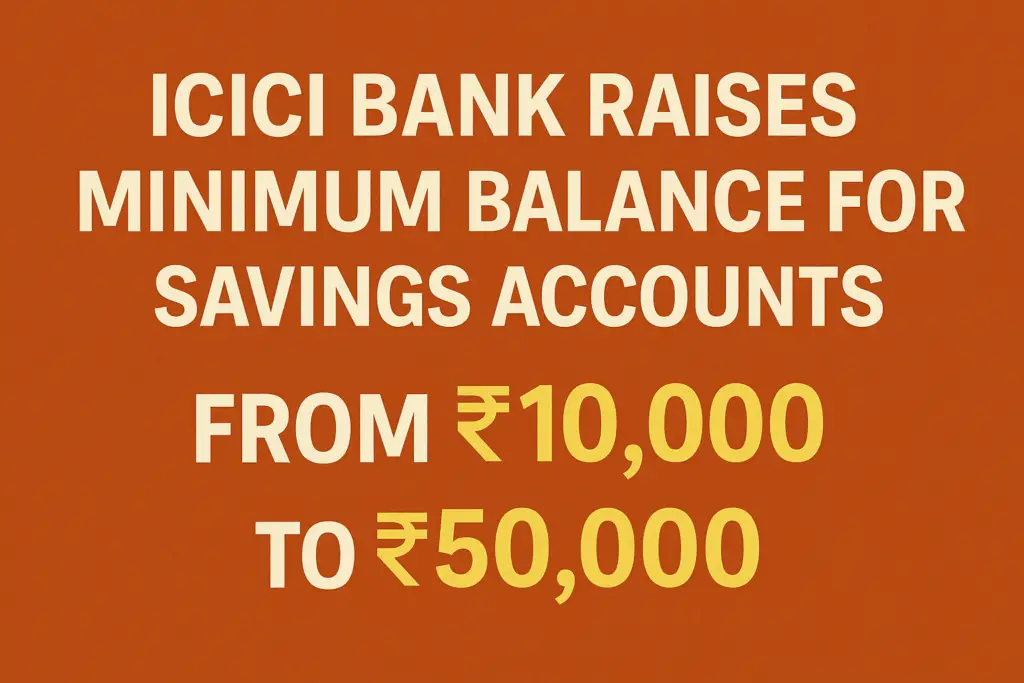 icici bank minimum balance